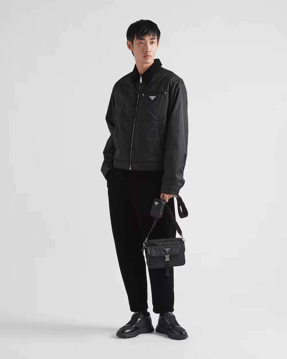 プラダ Re-Nylon xサフィアーノレザー ショルダーバッグ 2VH133_2DMH