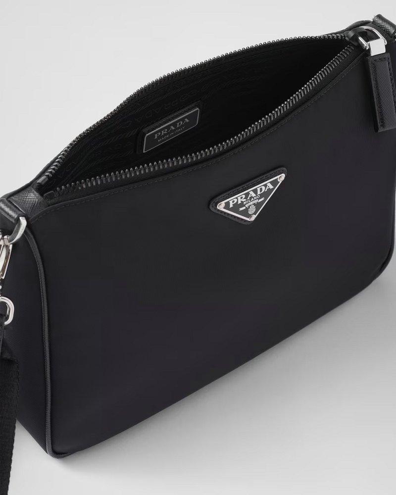 プラダ代引き Re-Nylon xサフィアーノレザー ショルダーバッグ 2VH113_2DMH