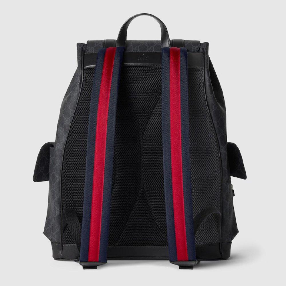 グッチ GG バックパック リュック ブラック レザー トリム メンズ 792080 FADJQ 1185