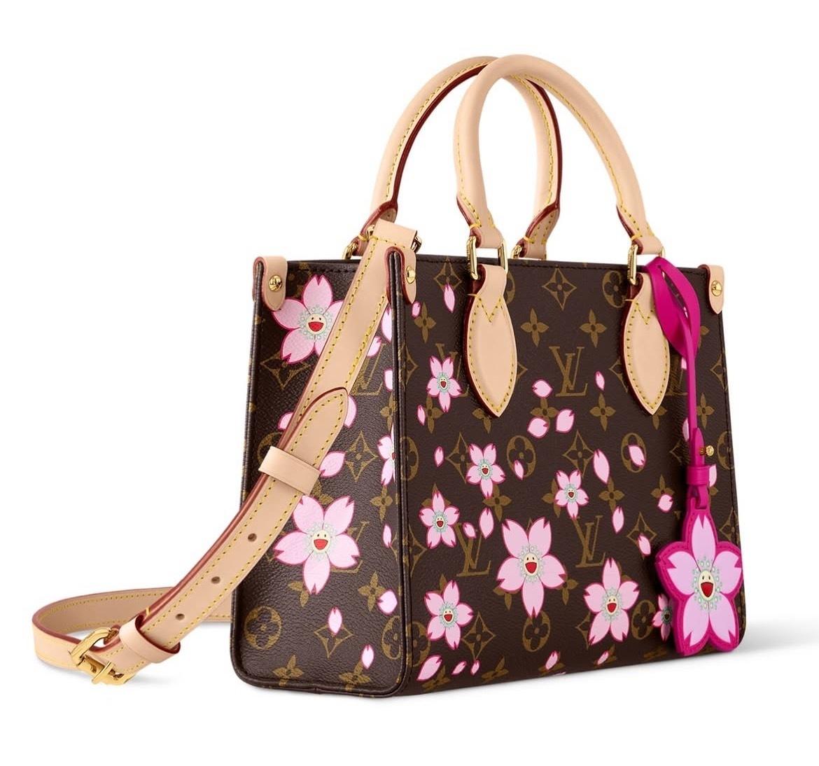 LOUIS VUITTON オンザゴー PM チェリーブロッサム トートバッグ M13269