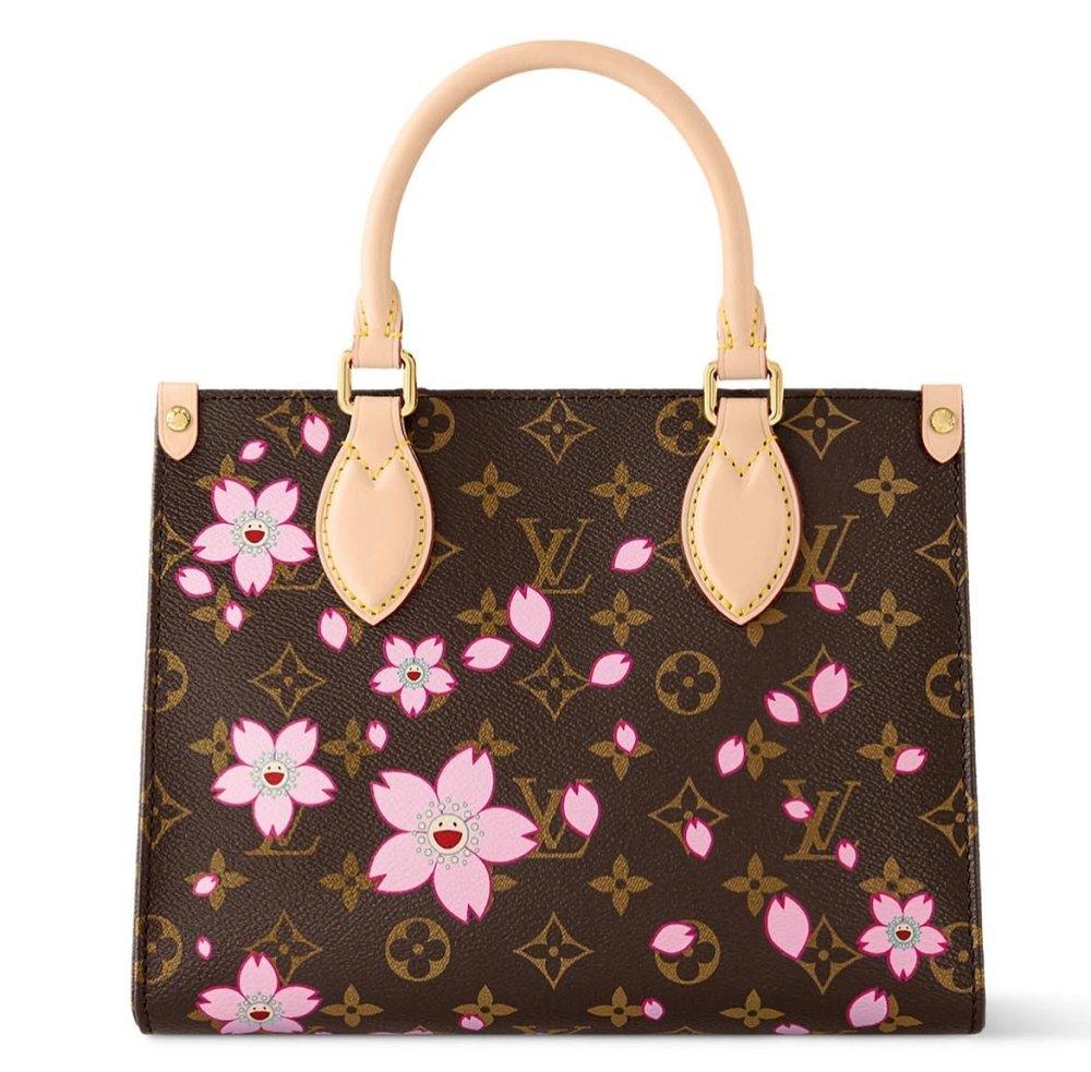 LOUIS VUITTON オンザゴー PM チェリーブロッサム トートバッグ M13269