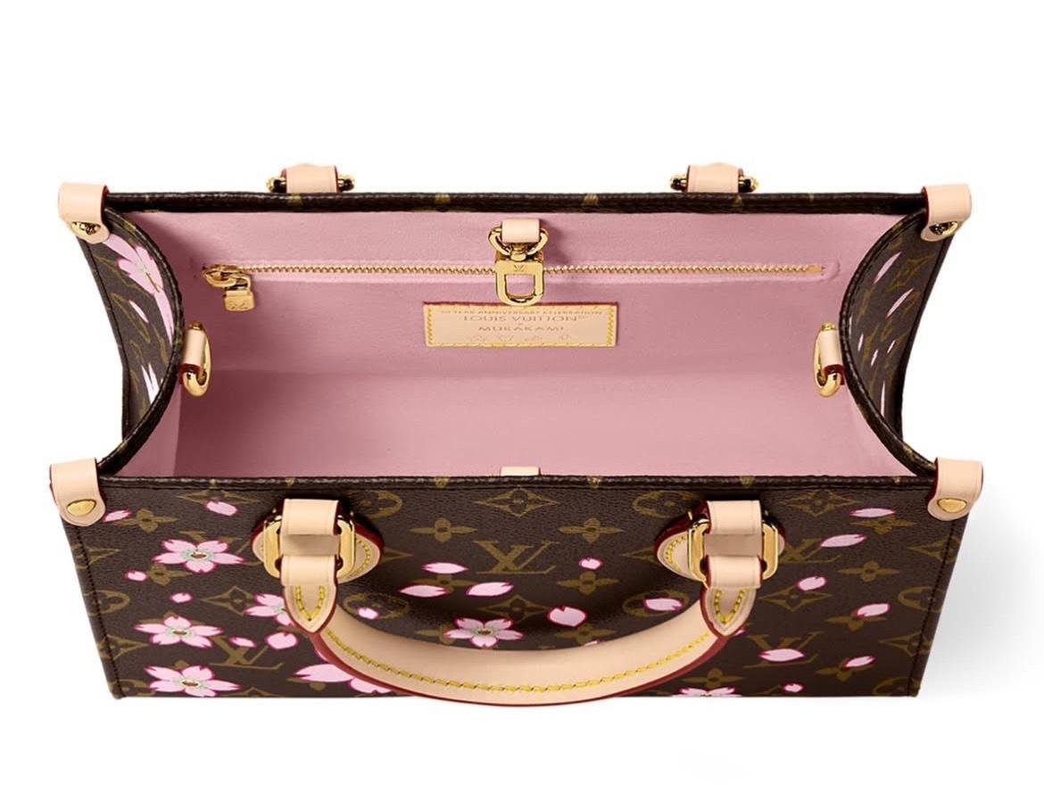 LOUIS VUITTON オンザゴー PM チェリーブロッサム トートバッグ M13269
