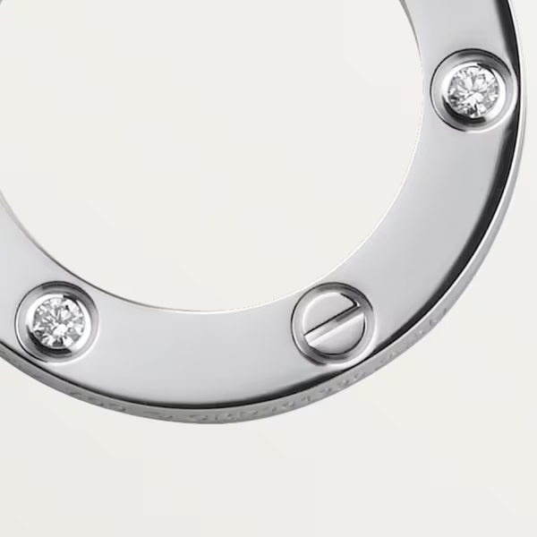 カルティエ代引 Love ネックレス ダイヤモンド3個 ホワイトゴールド ダイヤモンド B7014600