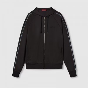 グッチ エンブロイダリー付き ジャージー ジップジャケット 814185 XJG1Z 1000