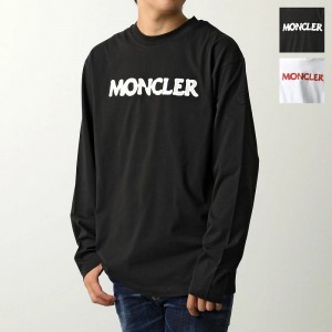 モンクレール Tシャツ メンズ 長袖 ロンT カットソー ロゴT コットン クルーネック 8D00004 89AJS