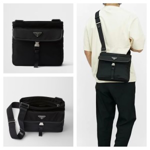 PRADA Re-Nylon サフィアーノ ショルダーバッグ 2VH119_2DMH_F0002