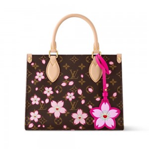 LOUIS VUITTON オンザゴー PM チェリーブロッサム トートバッグ M13269
