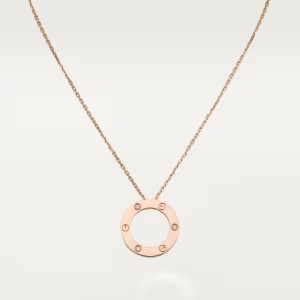 カルティエ Love ネックレス ダイヤモンド3個 ピンクゴールド ダイヤモンド B7014700