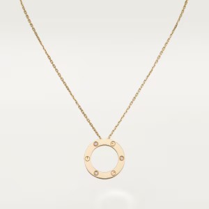 カルティエ Love ネックレス ダイヤモンド3個 イエローゴールド ダイヤモンド B7014500