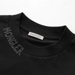 モンクレール Tシャツ レディース 半袖 ロゴ入りクルーネック コットン カットソー 袖ポケット アイコンパッチ 8C00003 829HP 999