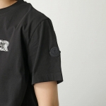 モンクレール後払い Tシャツ メンズ 長袖 ロンT カットソー コットン クルーネック ロゴT 8D00003 89A17 999