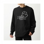 モンクレール 長袖 Tシャツ 8D00019 89AJS メンズ ロンT カットソー ロゴT コットン クルーネック 8D00019 89AJS