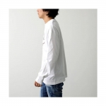 モンクレール 長袖 Tシャツ 8D00019 89AJS メンズ ロンT カットソー ロゴT コットン クルーネック 8D00019 89AJS