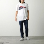 モンクレール Tシャツ メンズ クルーネック 半袖 カットソー コットン グラフィックロゴ アイコンパッチ 8C00058 89A17 002