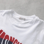 モンクレール Tシャツ メンズ クルーネック 半袖 カットソー コットン グラフィックロゴ アイコンパッチ 8C00058 89A17 002
