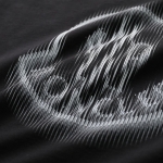 モンクレール マットブラック Tシャツ メンズ クルーネック 半袖 カットソー ロゴT ラバーパッチ コットン ロゴ 8C00004 89A17