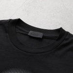 モンクレール マットブラック Tシャツ メンズ クルーネック 半袖 カットソー ロゴT ラバーパッチ コットン ロゴ 8C00004 89A17