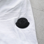 モンクレール マットブラック Tシャツ メンズ クルーネック 半袖 カットソー ロゴT 8C00024 829H8