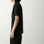 モンクレール グルノーブル Tシャツ メンズ 半袖 コットン混紡 ロゴ カットソー クルーネック 8C00001 89AW1 999