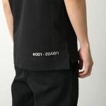 モンクレール グルノーブル Tシャツ メンズ 半袖 コットン混紡 ロゴ カットソー クルーネック 8C00001 89AW1 999