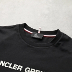 モンクレール グルノーブル Tシャツ メンズ 半袖 コットン混紡 ロゴ カットソー クルーネック 8C00001 89AW1 999