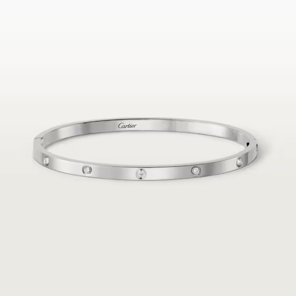 カルティエ後払い Love ブレスレット スモールモデル ダイヤモンド10石 ホワイトゴールド ダイヤモンド B6048017