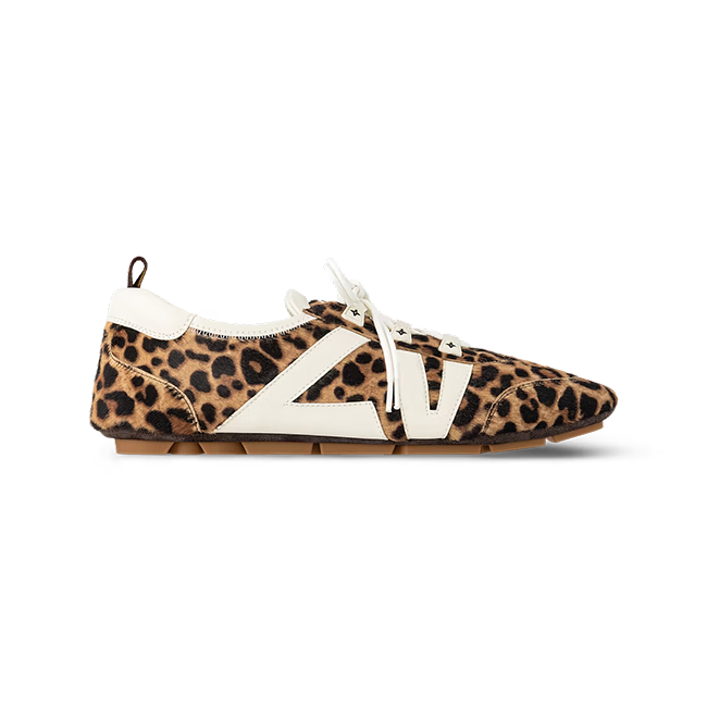 Louis Vuitton スニーカリーナ ヒョウ柄 カーフスキン 1AICSO