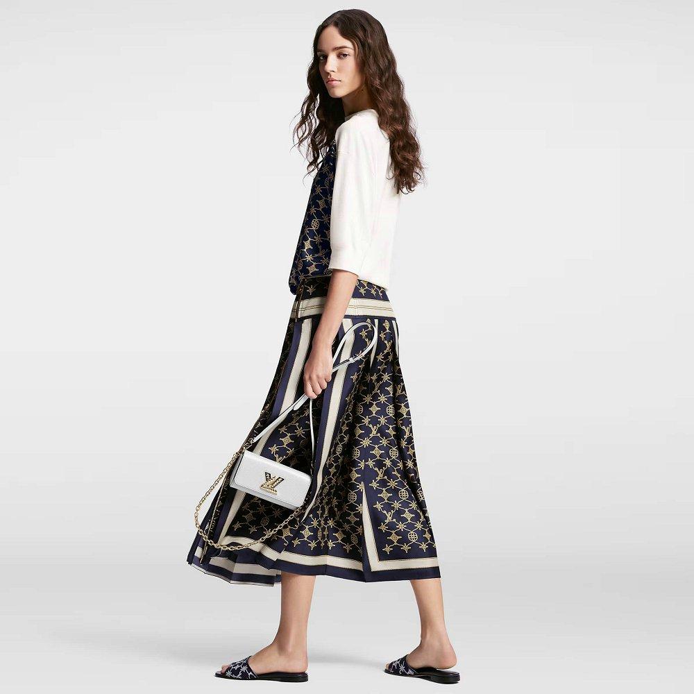 Louis Vuitton モノグラム ニットトップ エクリュ ウール 1AFM53