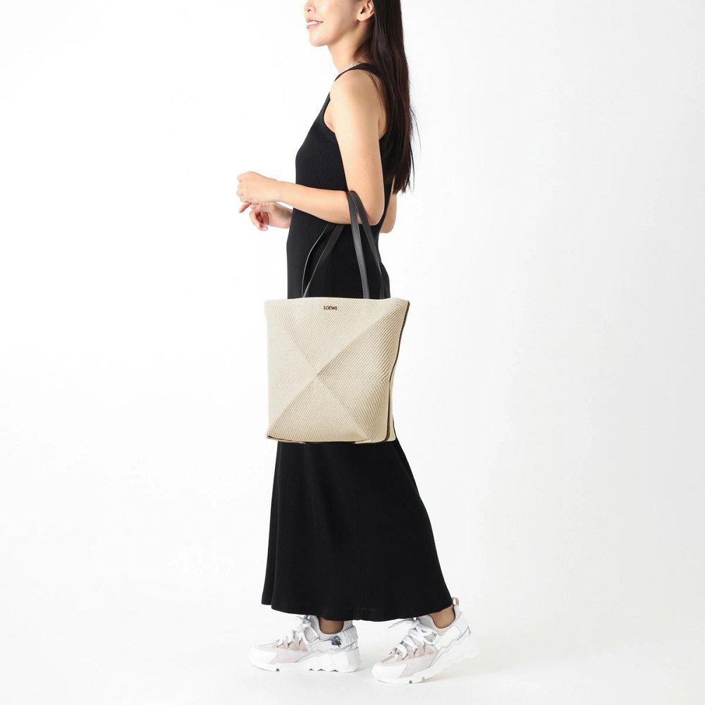 ロエベ PUZZLE FOLD TOTE MEDIUM トートバッグ ベージュ レディース a779g50x34 8503