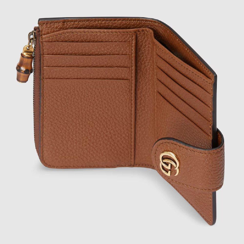 グッチ バンブー付き ダブルG ミディアム ウォレット 739498 AABXM 2535