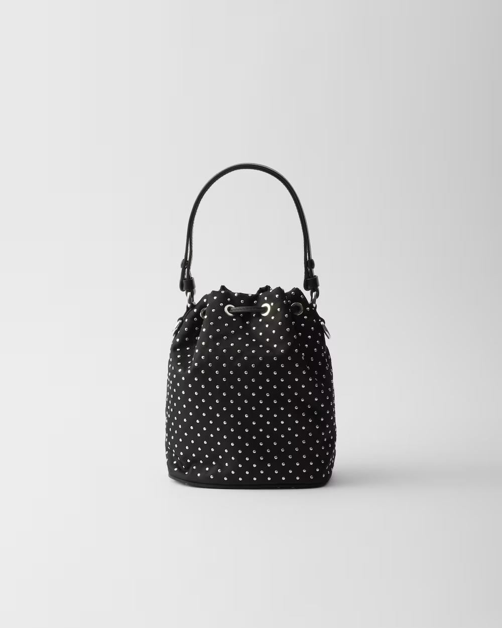 プラダショルダーバッグ スタッズ付 Re-Nylon ミニバッグ 1BE067_2HGV