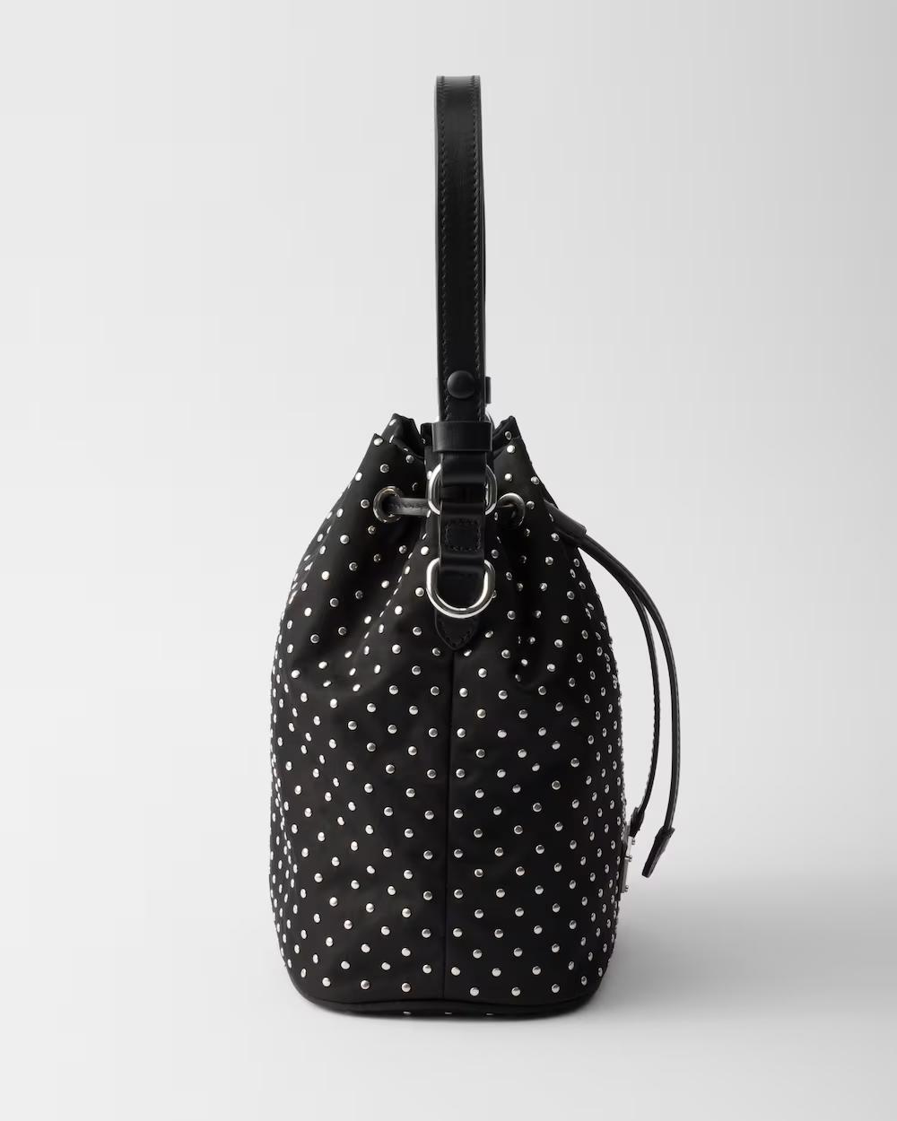プラダショルダーバッグ スタッズ付 Re-Nylon ミニバッグ 1BE067_2HGV