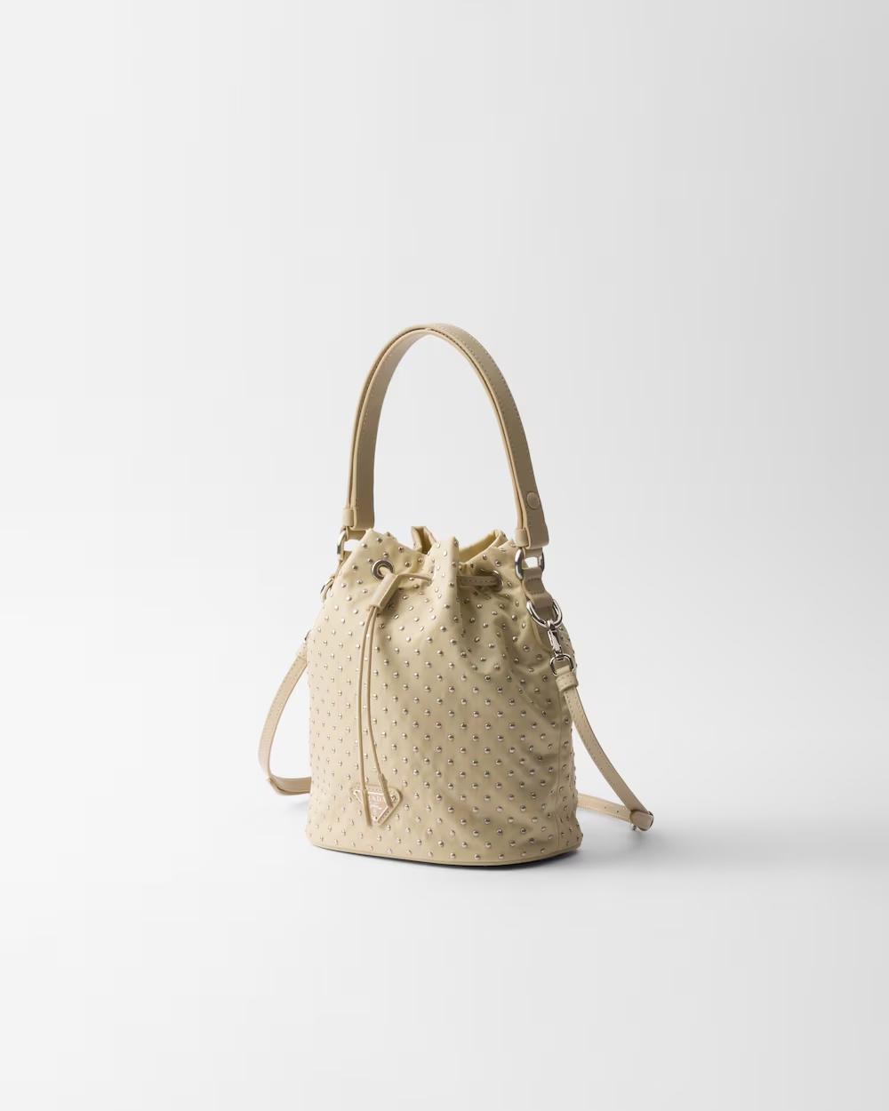 プラダショルダーバッグ スタッズ付 Re-Nylon ミニバッグ 1BE067_2HGV