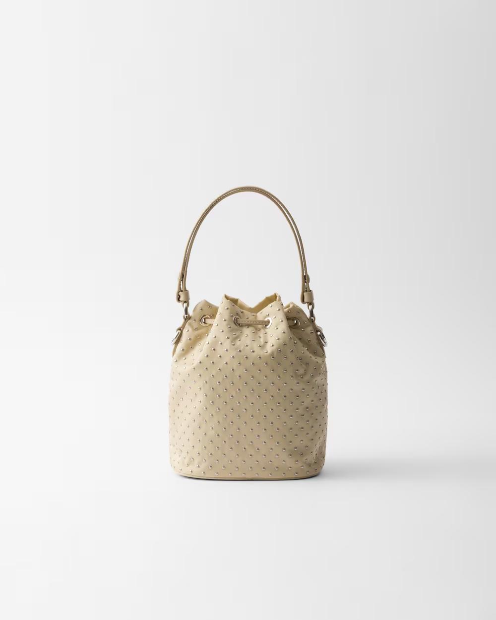 プラダショルダーバッグ スタッズ付 Re-Nylon ミニバッグ 1BE067_2HGV