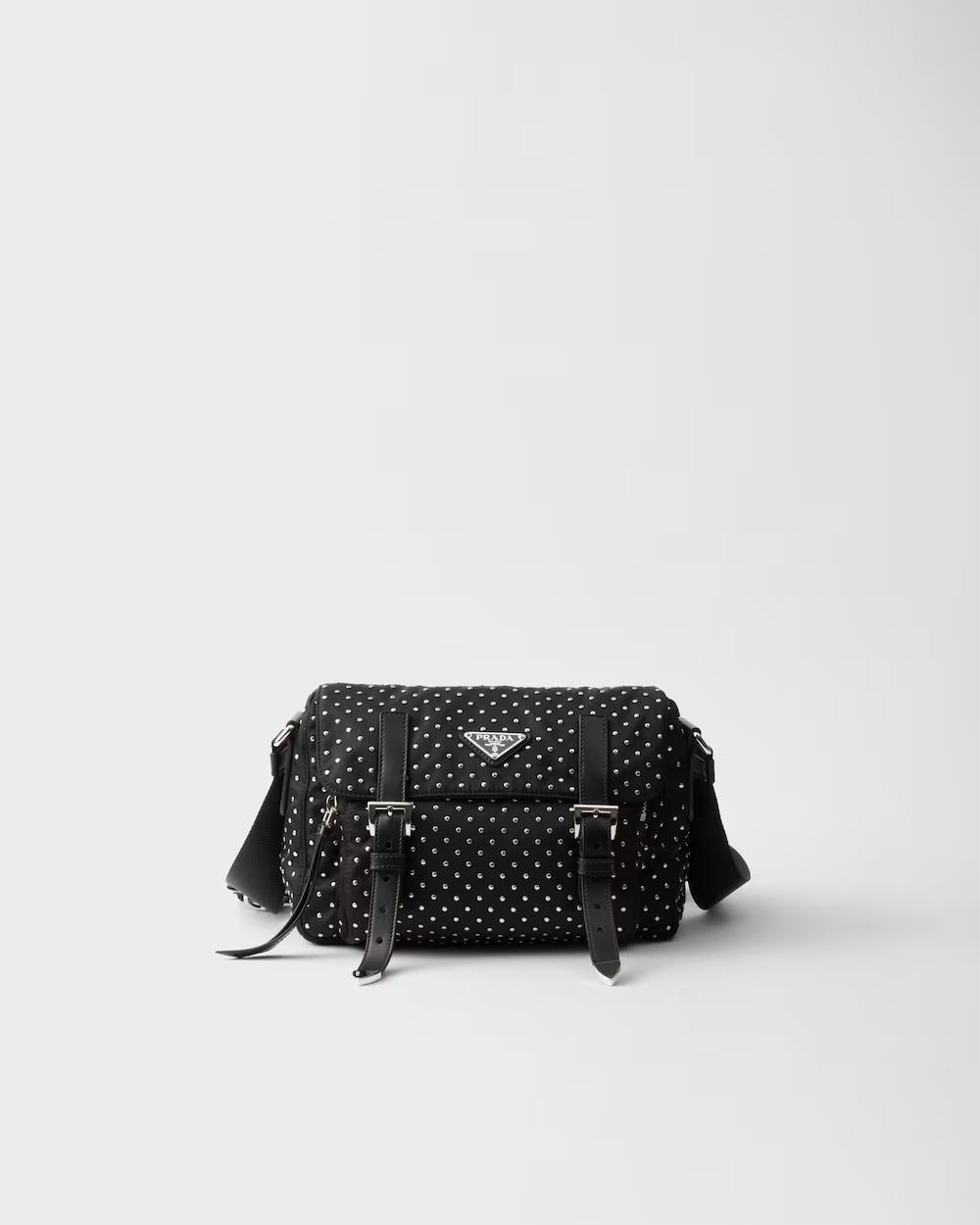 プラダ スタッズ付 Re-Nylon ショルダーバッグ 1BD382 1BD118_2HGV