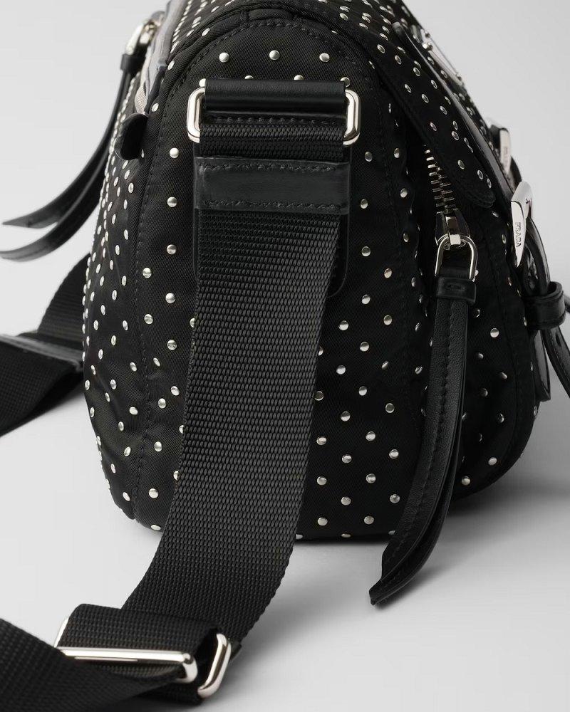 プラダ スタッズ付 Re-Nylon ショルダーバッグ 1BD382 1BD118_2HGV