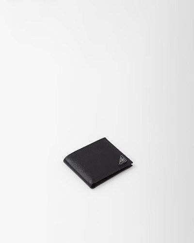 プラダ コインポケット付 サフィアーノトライアングル財布 2MO738_QHH