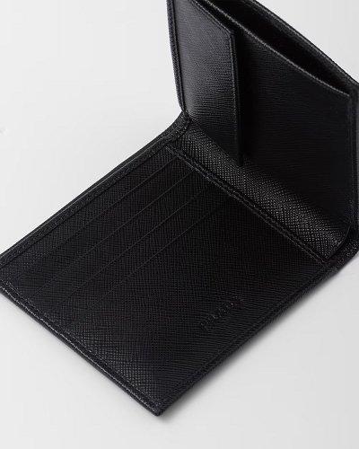 プラダ コインポケット付 サフィアーノトライアングル財布 2MO738_QHH