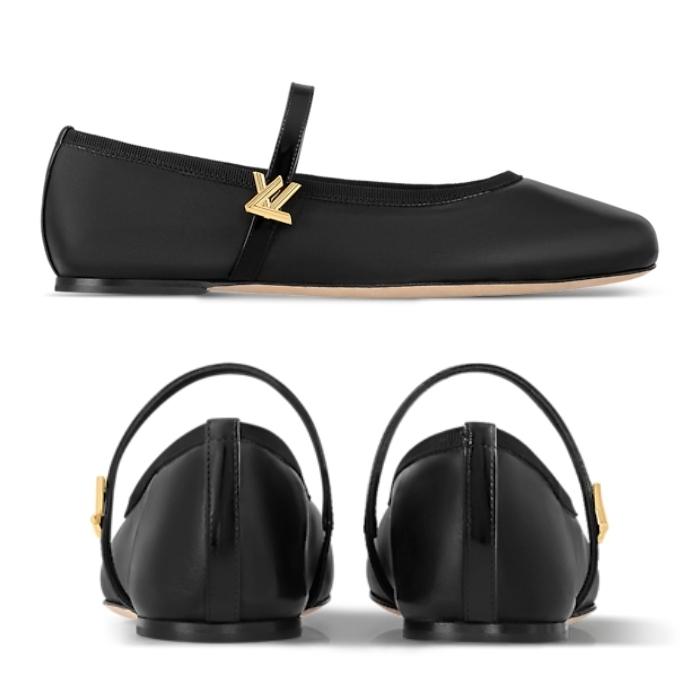 Louis Vuitton Romy バレエ フラットシューズ ロゴ 1ACUKL