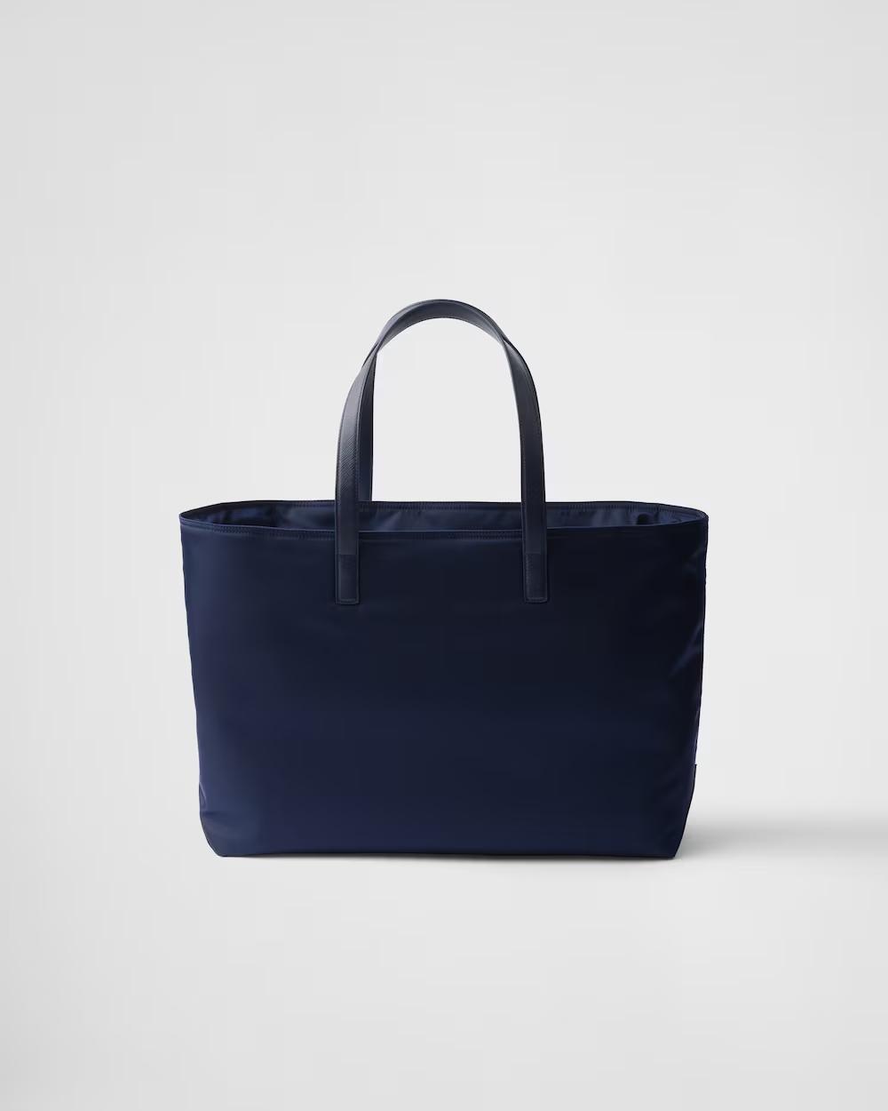 プラダ Re-Edition 1978 Re-Nylon xサフィアーノレザー ラージ トートバッグ 1BG527_R064