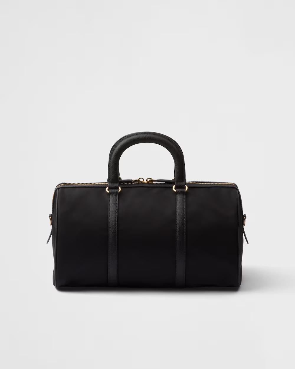 プラダ Re-Edition 1978 Re-Nylon xサフィアーノレザー ミディアム トップハンドルバッグ 1BB233_R064
