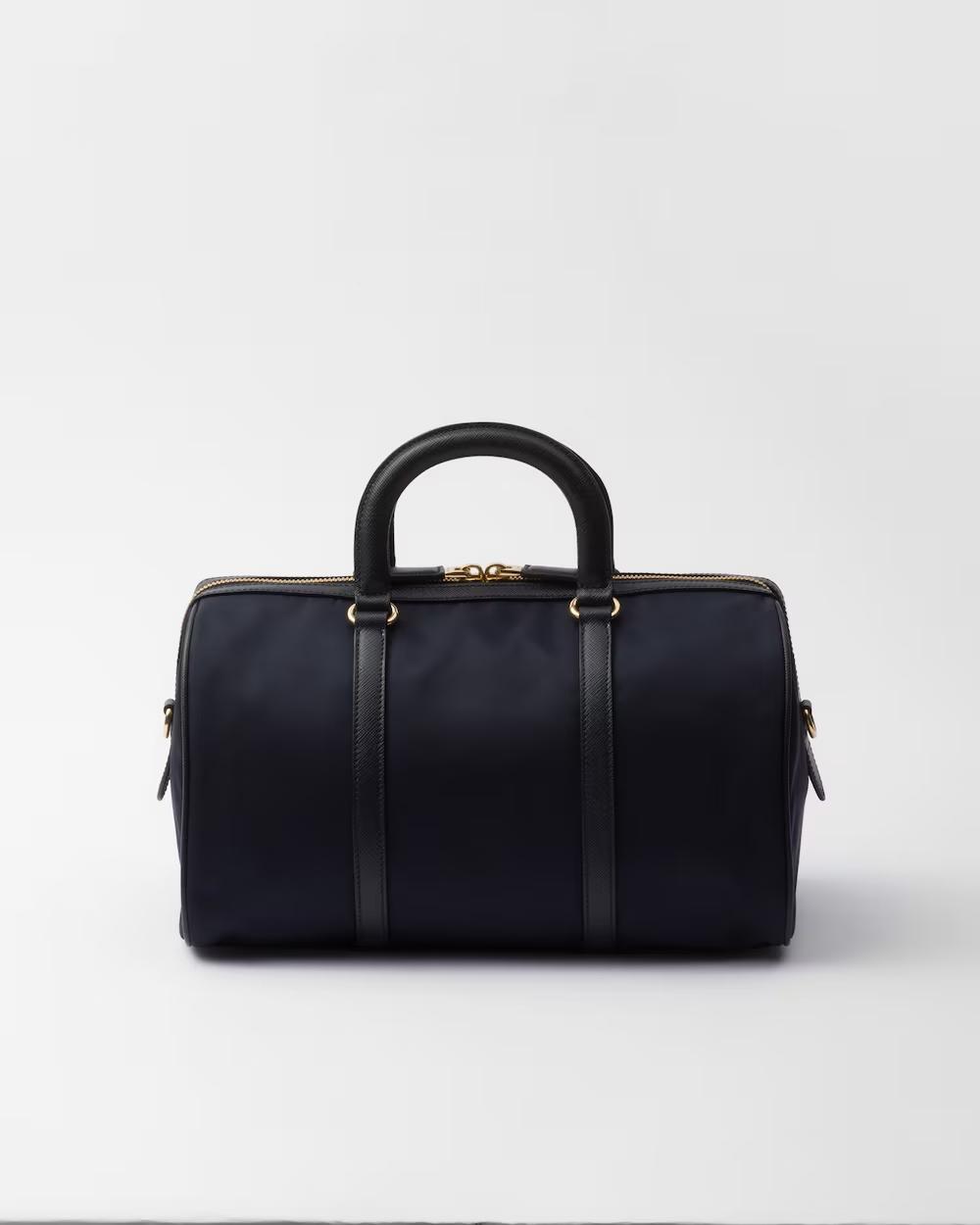 プラダ Re-Edition 1978 Re-Nylon xサフィアーノレザー ミディアム トップハンドルバッグ 1BB233_R064