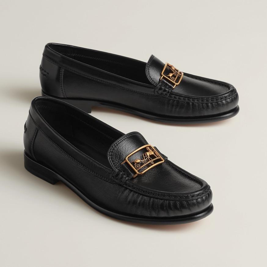 HERMES モカシン ローファー Kessy カレッシュバックル H251209Z 02360