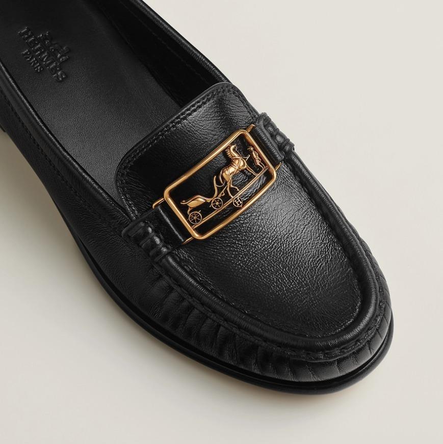HERMES モカシン ローファー Kessy カレッシュバックル H251209Z 02360