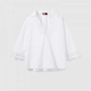 グッチ エンブロイダリー付き コットンポプリン シャツ 826591 ZAJP1 9000