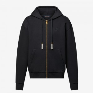 ルイヴィトン エンブロイダードジップジャージーフーディ 1AGILP