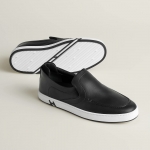 HERMES レザー スニーカースリッポン キディ メンズ Kiddy H251923ZH90400