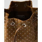 プラダショルダーバッグ スタッズ付 Re-Nylon ミニバッグ 1BE067_2HGV