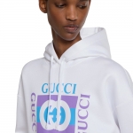GUCCI プリント コットン フーデッド スウェットシャツ 837935 XJHGJ 9081
