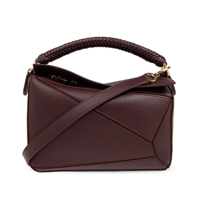 ロエベ PUZZLE SMALL WOVEN HANDLE ハンドバッグ 3WAY ショルダーバッグレディース a510s21xae 7240